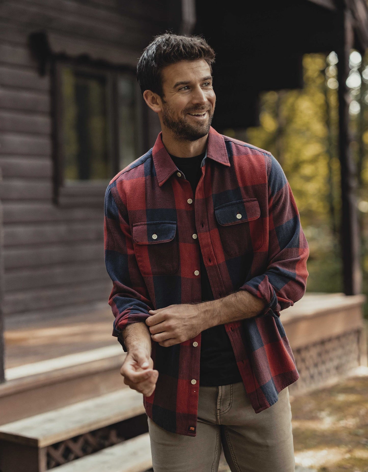 Mountain Overshirt in Red Buffalo