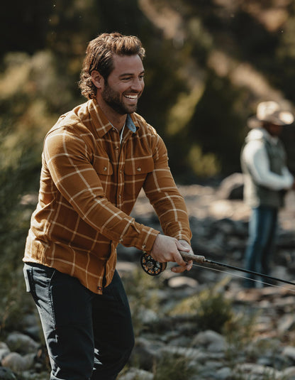 Mountain Overshirt in Palomino Plaid