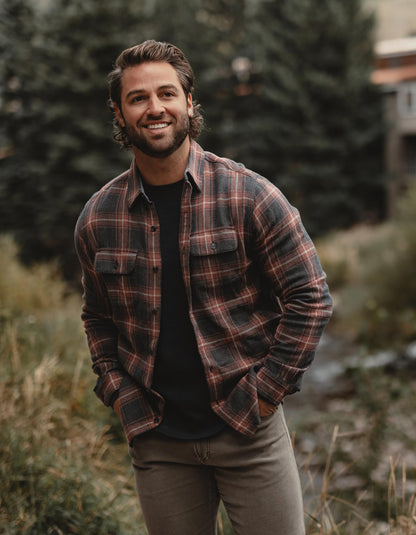 Mountain Overshirt in Shadow Plaid