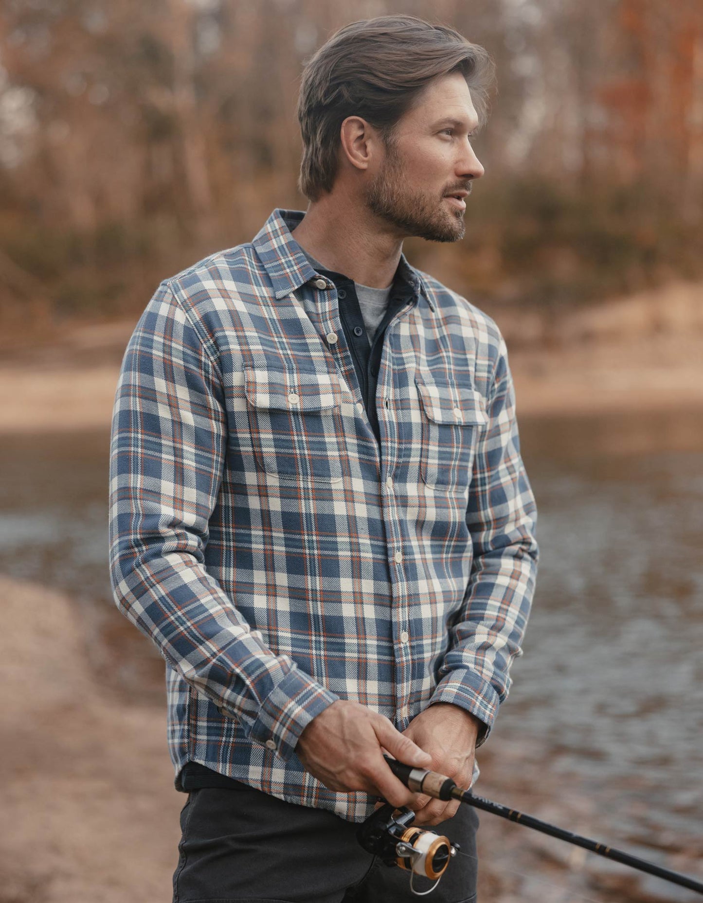 Mountain Overshirt in Mineral Blue