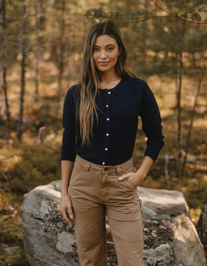 Marianna Cardigan Top in Navy