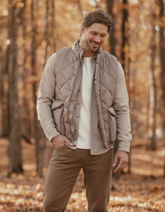 Parker Vest in Pine Bark