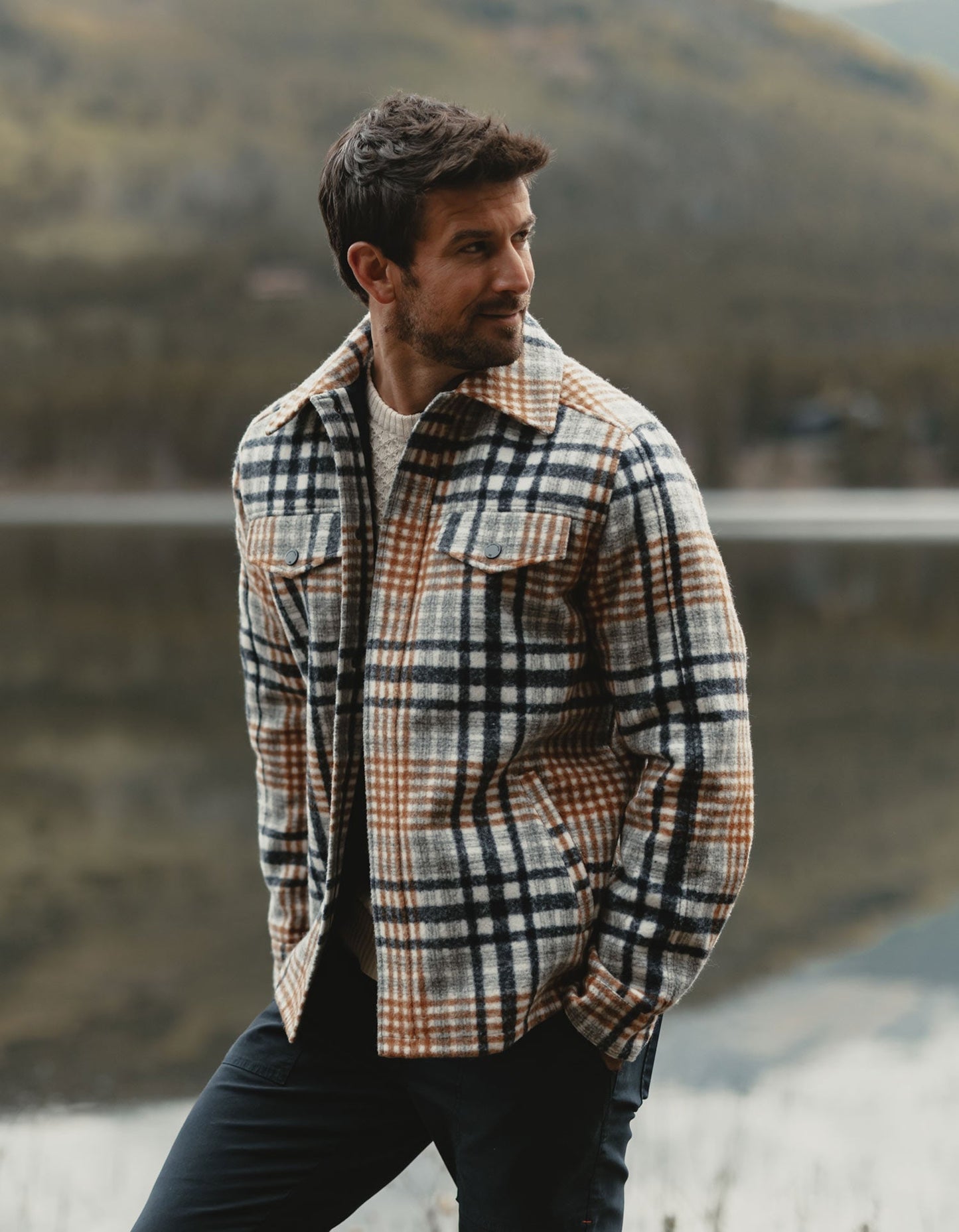 Legend Jacket in Amber Plaid