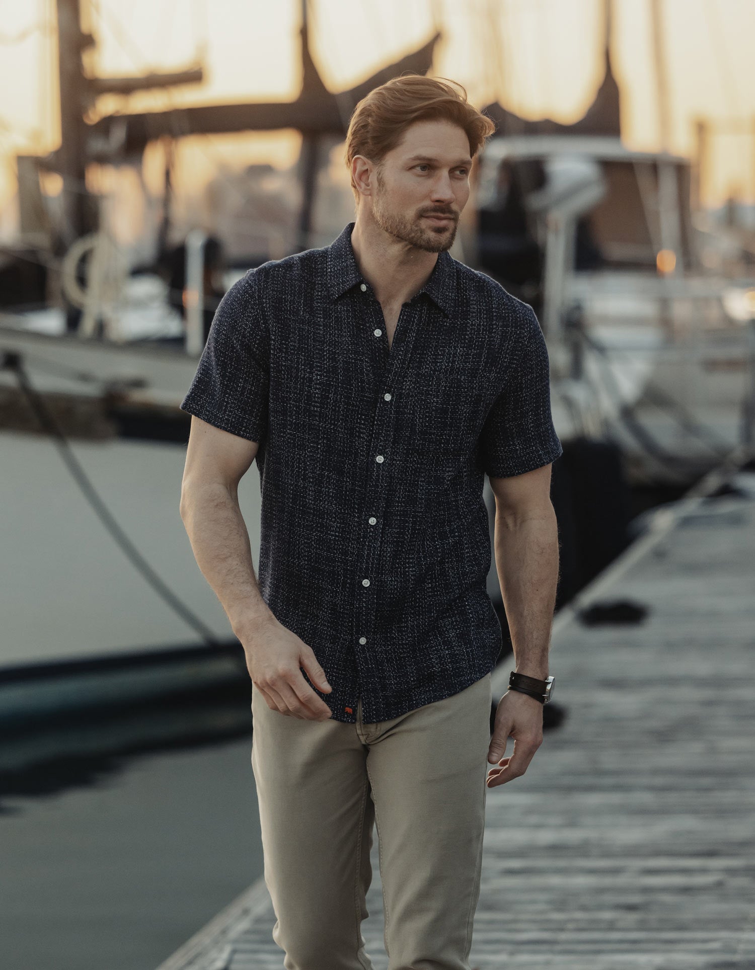 The Normal Brand Freshwater Short Sleeve Button Up Shirt