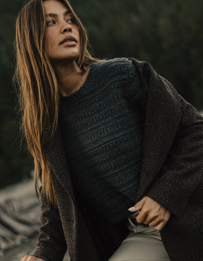 Estelle Crewneck Sweater in Charcoal