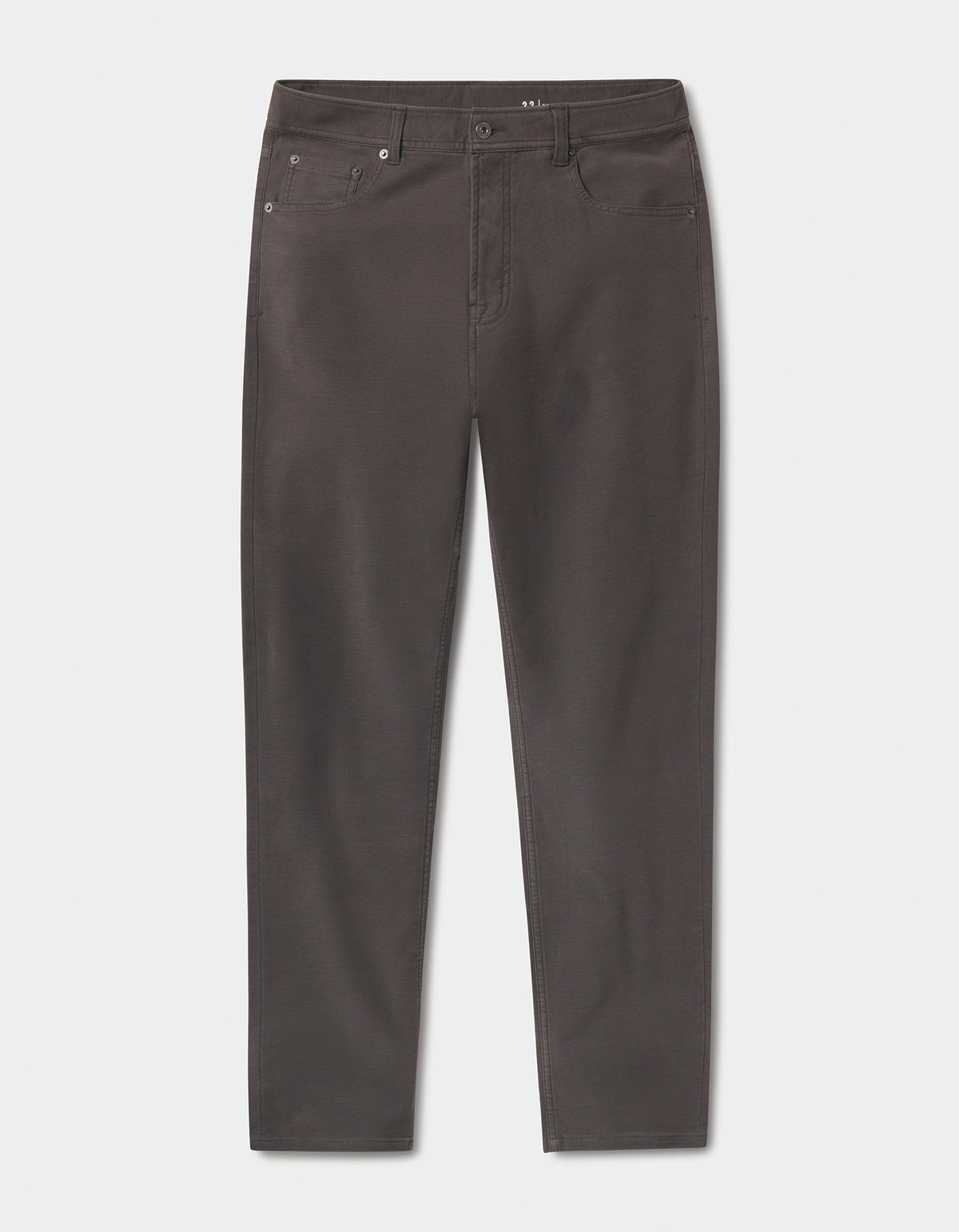 Comfort Terry Straight Pant in Steel
