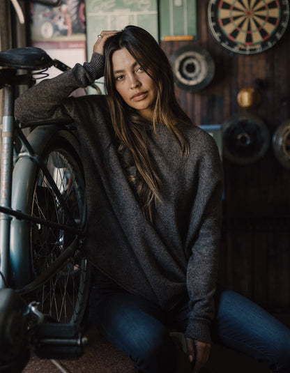 Marianna Crewneck Sweater in Chestnut