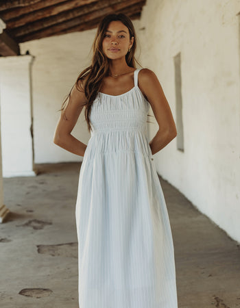 Brielle Maxi Dress in Sea Glass Stripe – The Normal Brand