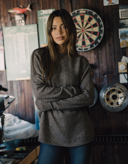 Marianna Crewneck Sweater in Chestnut