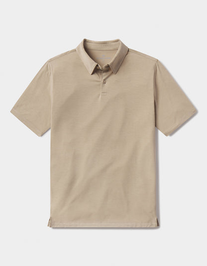 LuxeJersey Polo in Fawn