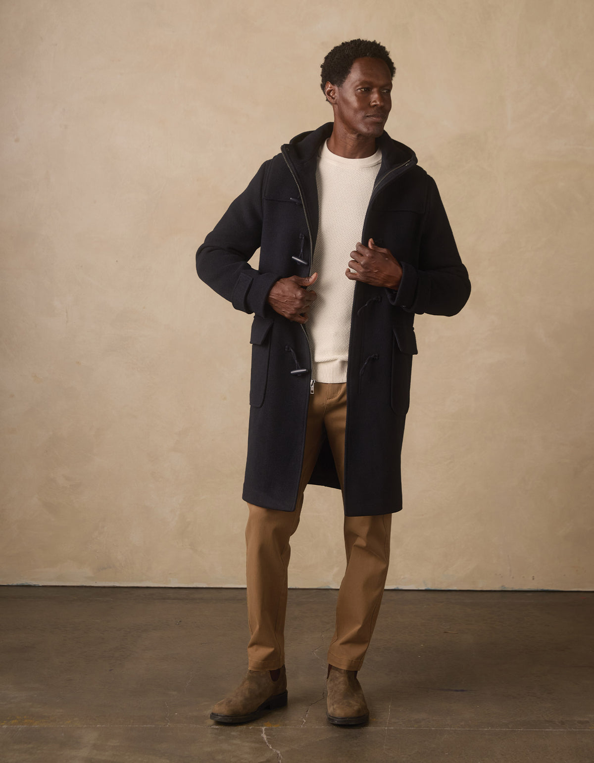 James Duffle Coat in Navy