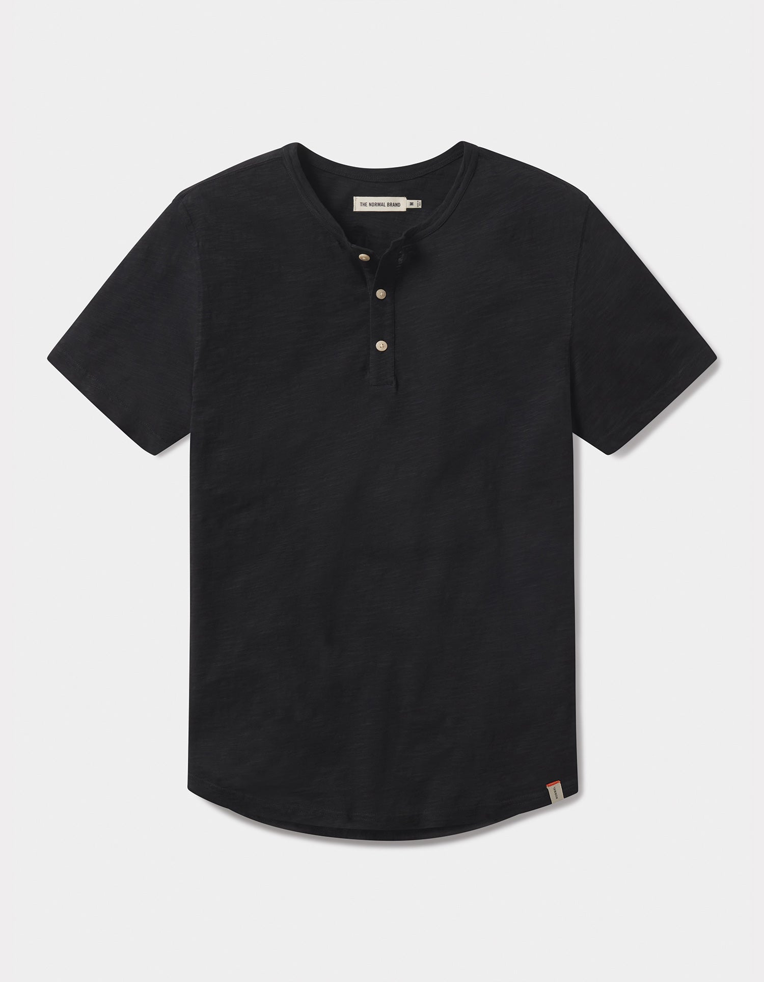 Vintage Slub Henley in Black – The Normal Brand