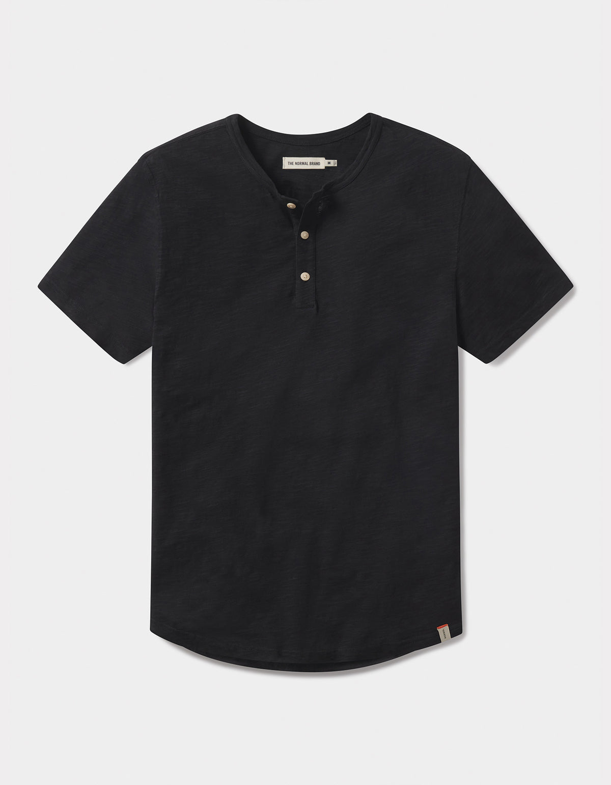 Vintage Slub Henley in Black – The Normal Brand