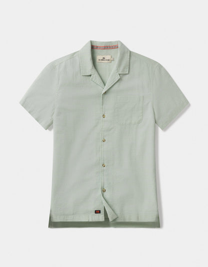 Freshwater Camp Shirt in Surf Spray Dobby