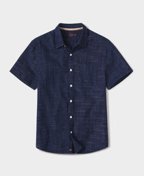 Freshwater Short Sleeve Button Up Shirt: Ocean
