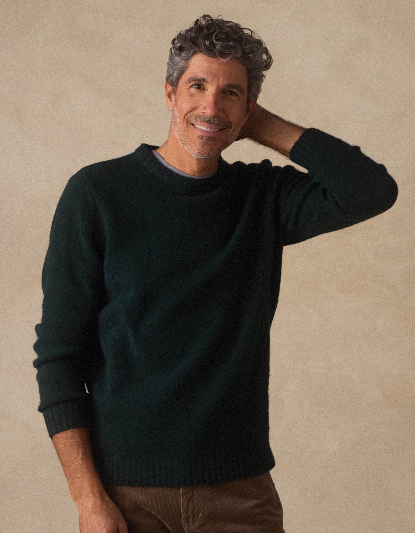 Homebound Crewneck Sweater in Dark Sea