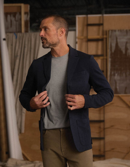 Stretch Knit Blazer