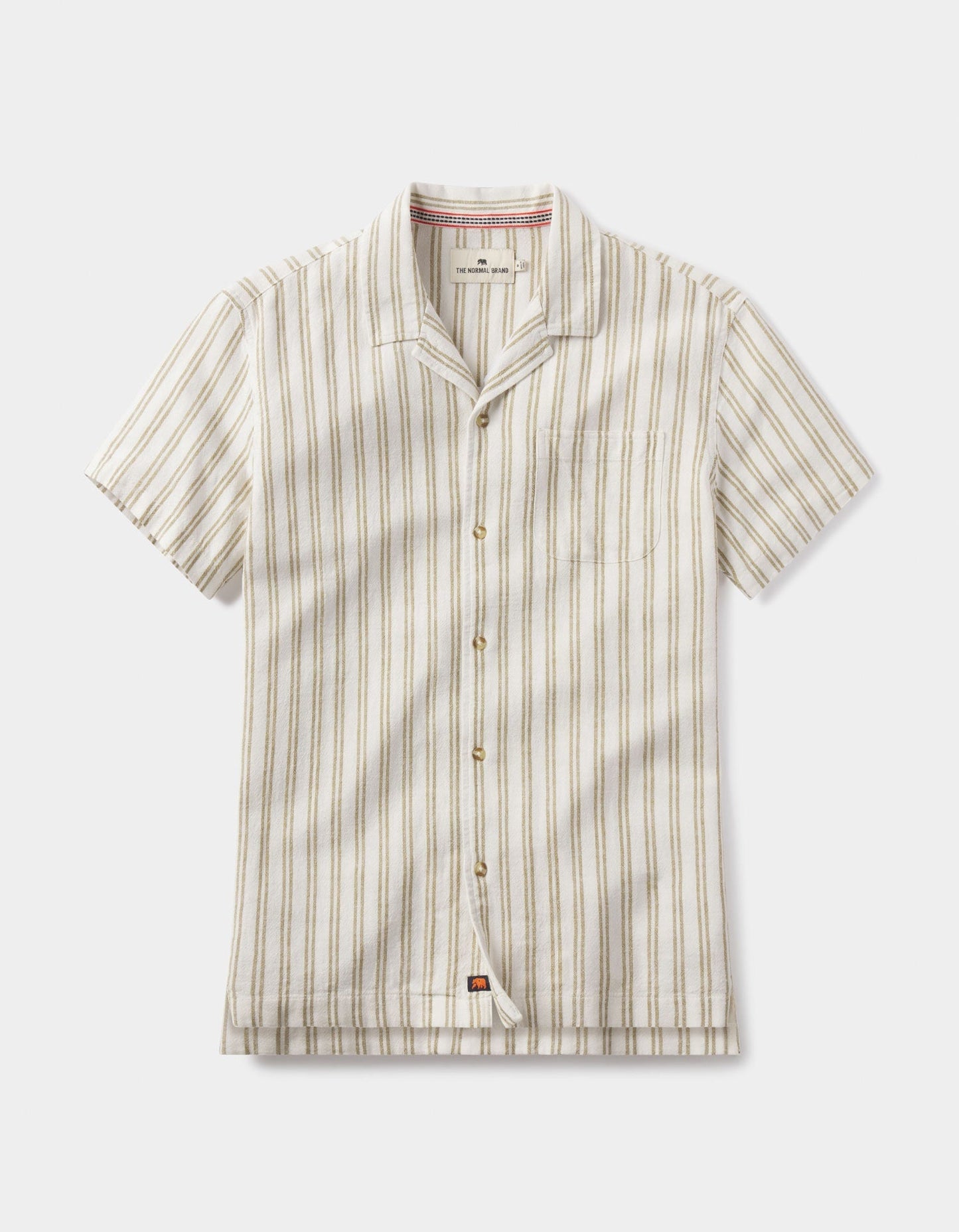 Freshwater Camp Shirt in Agave Stripe