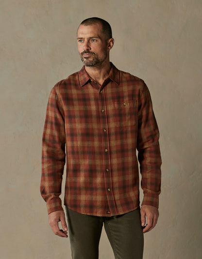 Hudson Double Brushed Flannel in Maple Glaze Plaid