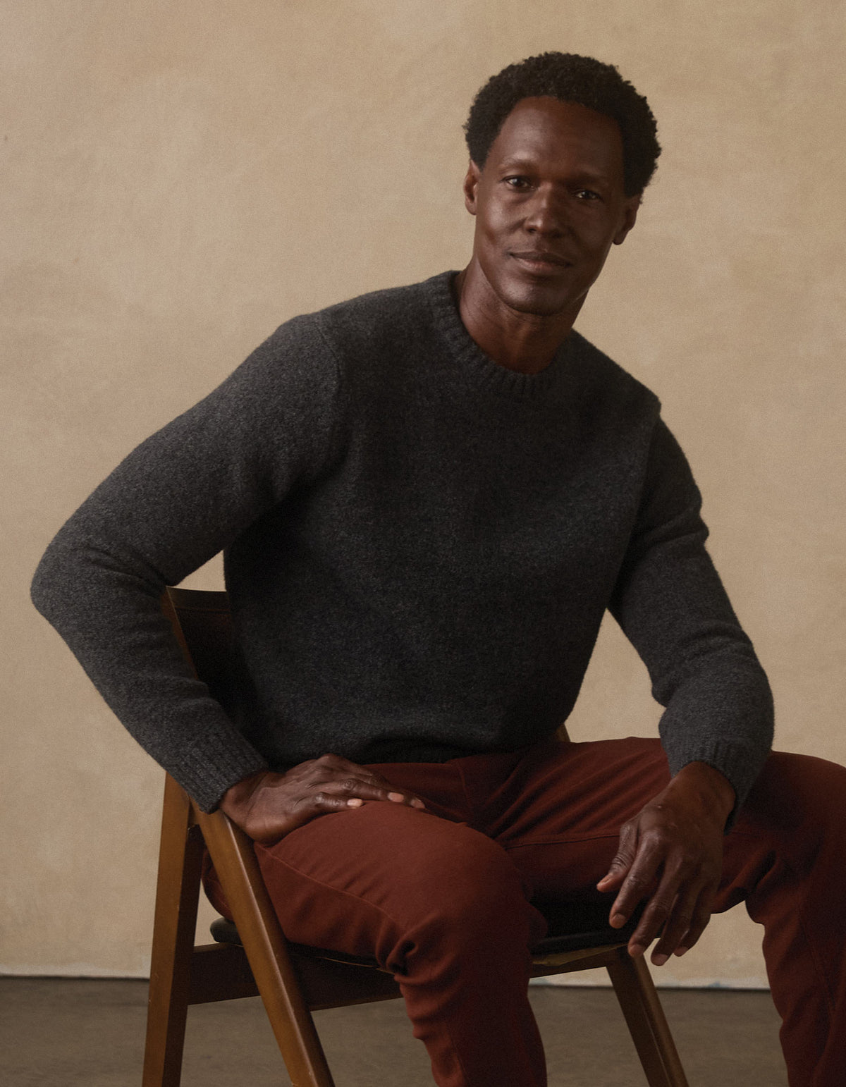 Homebound Crewneck Sweater in Charcoal