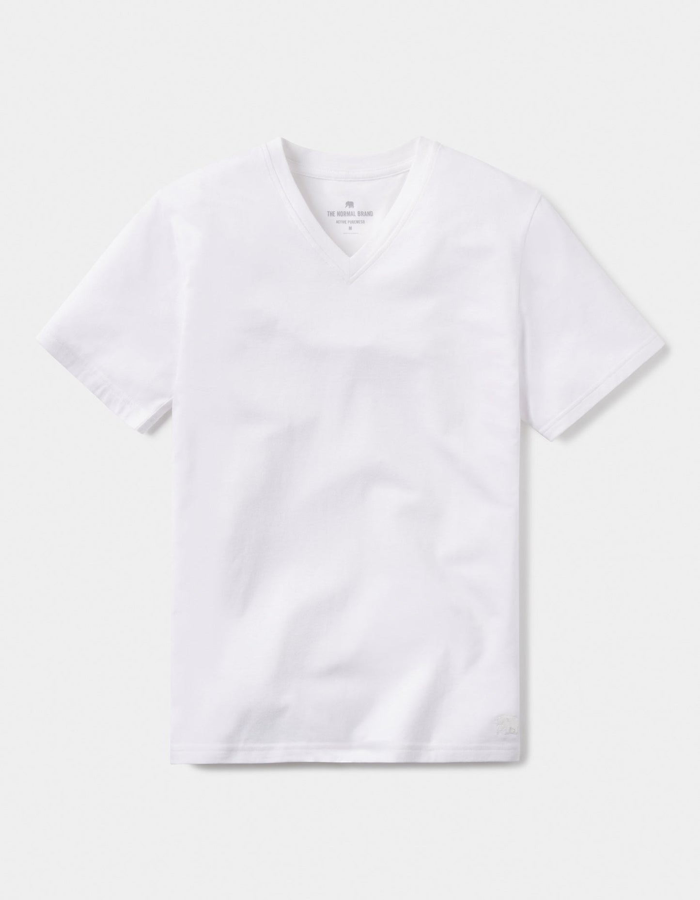 Active Puremeso V-Neck T-Shirt in White