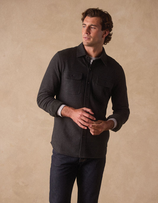 Textured Knit Shirt in Phantom