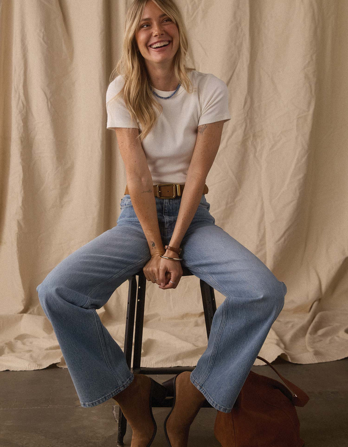 Wide Leg Jean in Vintage Medium Wash