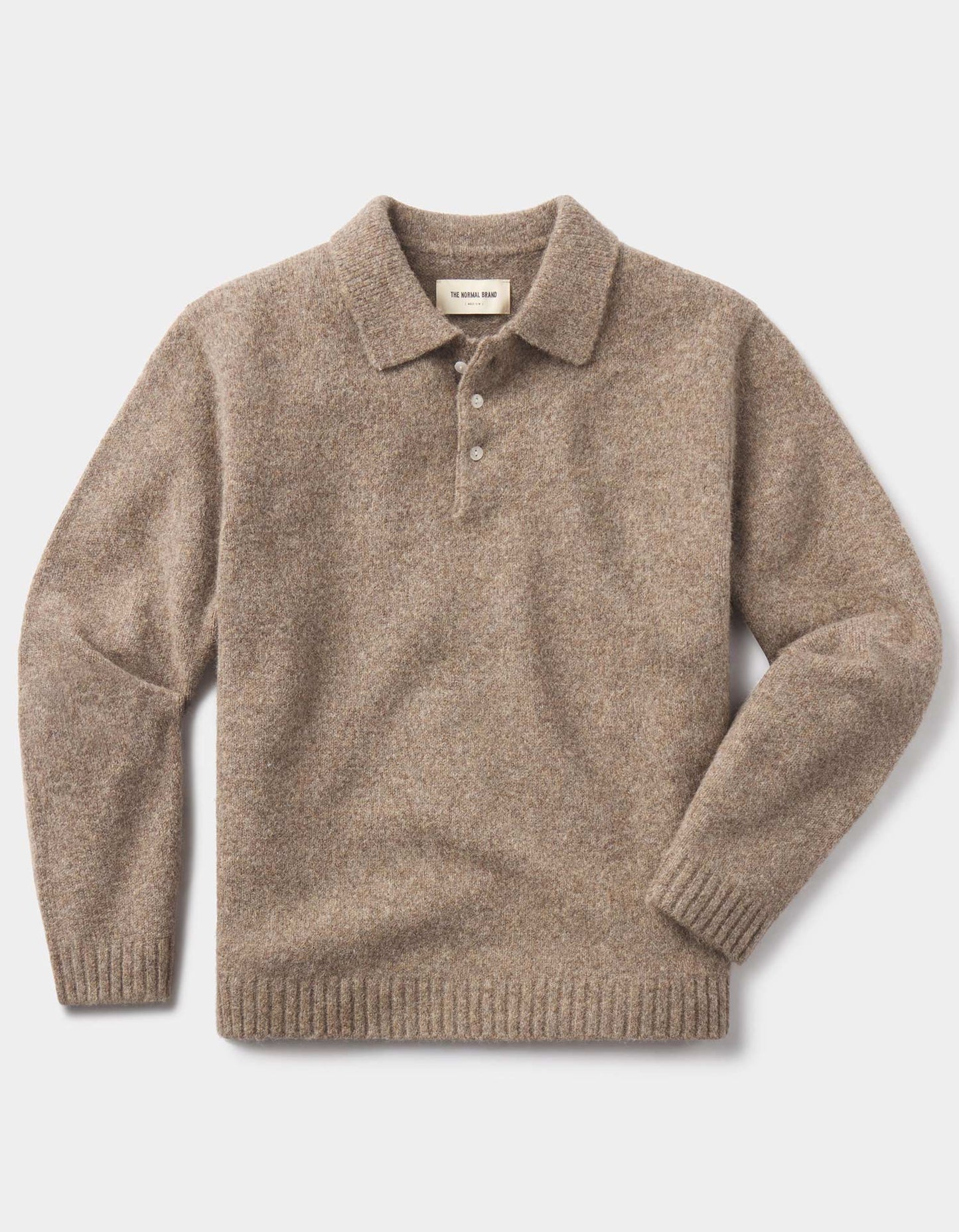 Homebound Polo Sweater in Toasted Chestnut