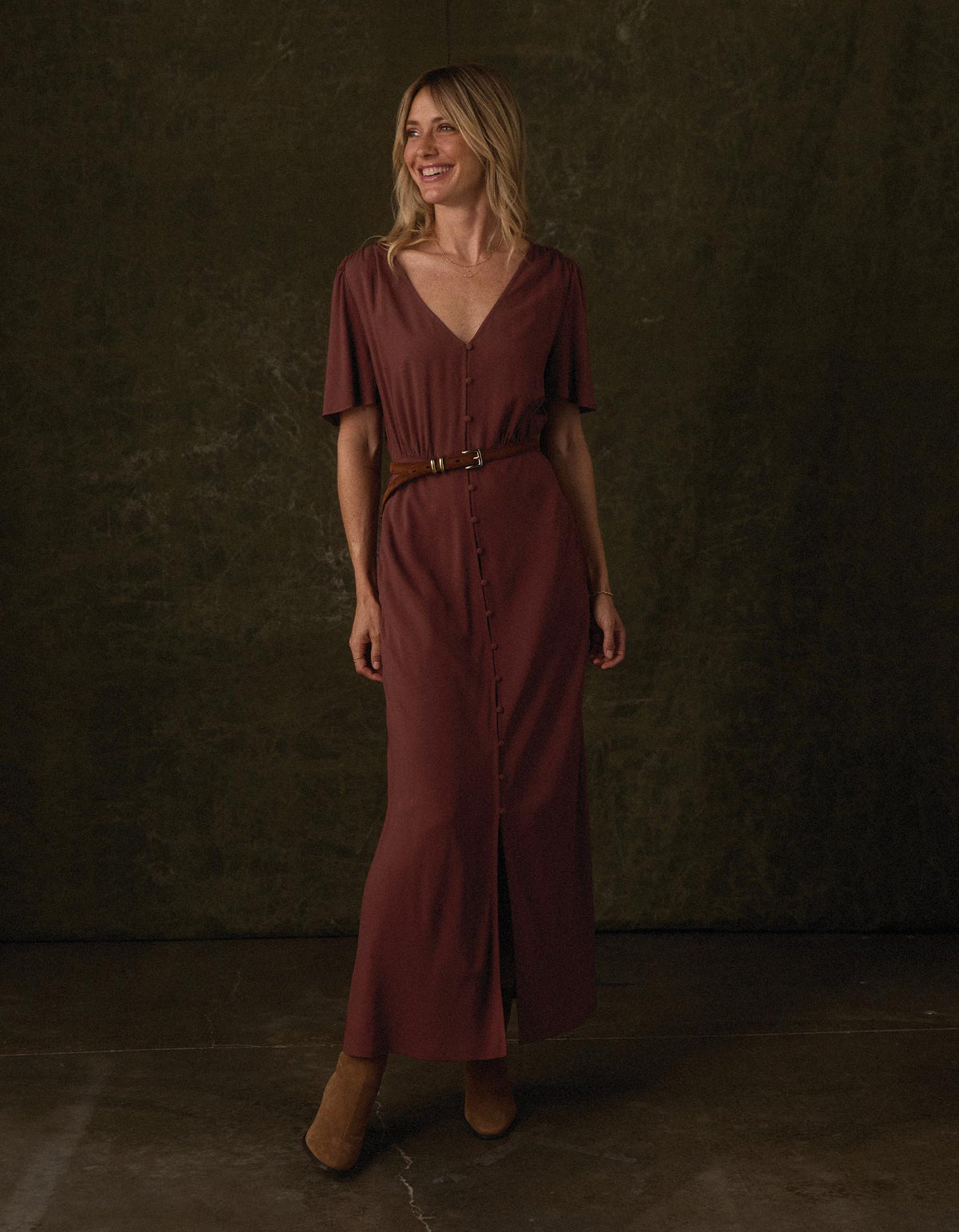 Sawyer Maxi Dress  in Cocoa