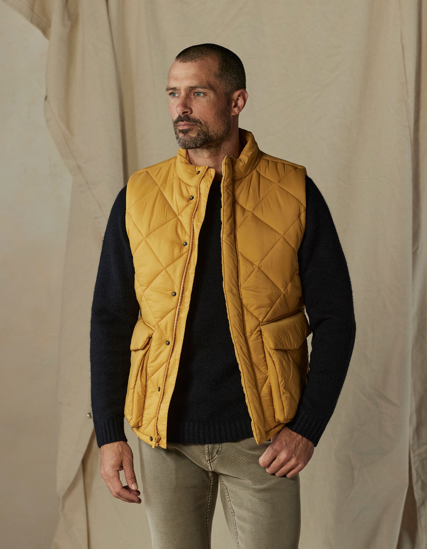 Parker Vest in Goldenrod