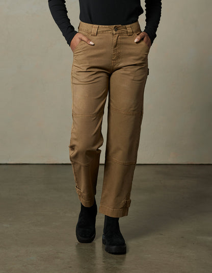 James Canvas Utility Pant in Russet