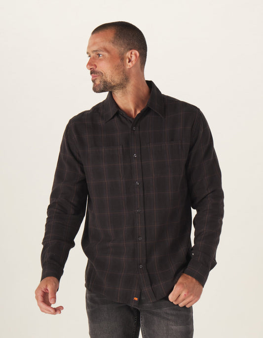 Jackson Button Up Shirt in Shadow Check