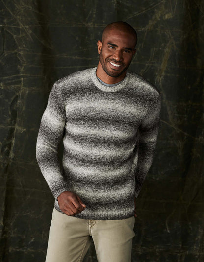 Ombre Crewneck Sweater in Ash