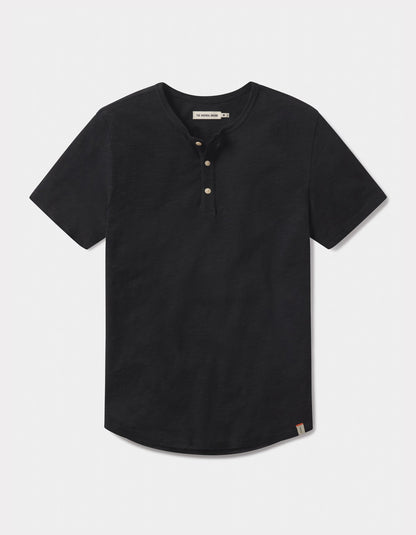 Legacy Jersey Henley in Black