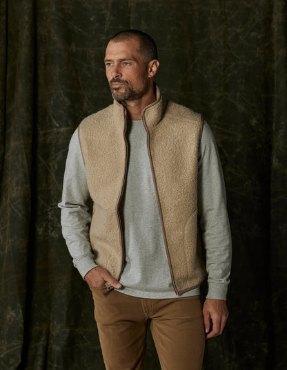 Highland Fleece Vest in Oat