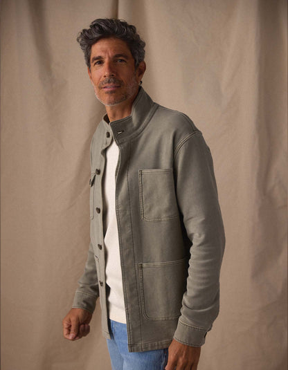 Comfort Terry Chore Coat in Moss