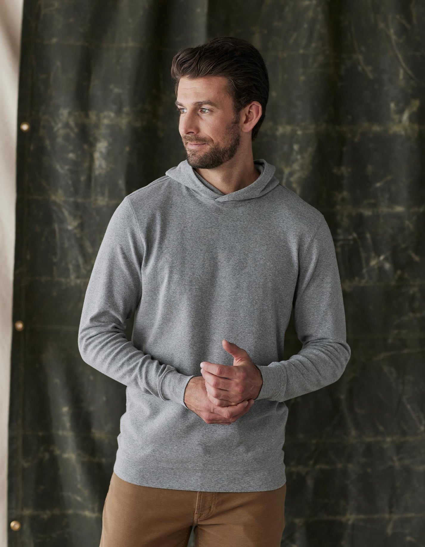 Puremeso Essential Hoodie Athletic Grey Image 1