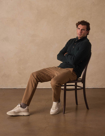 Normal Stretch Straight Chino in Russet