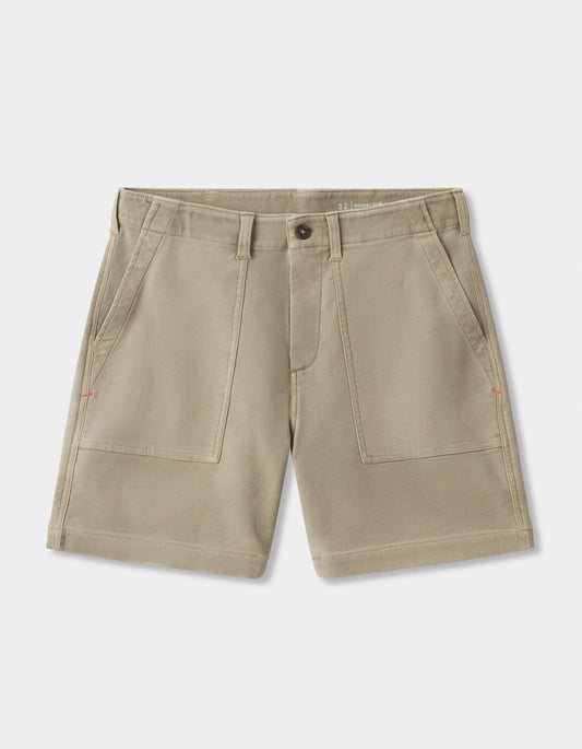 Comfort Terry Utility Short in Sand Dune