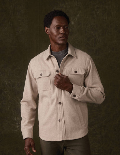 Brightside Flannel Lined Workwear Jacket in Oat