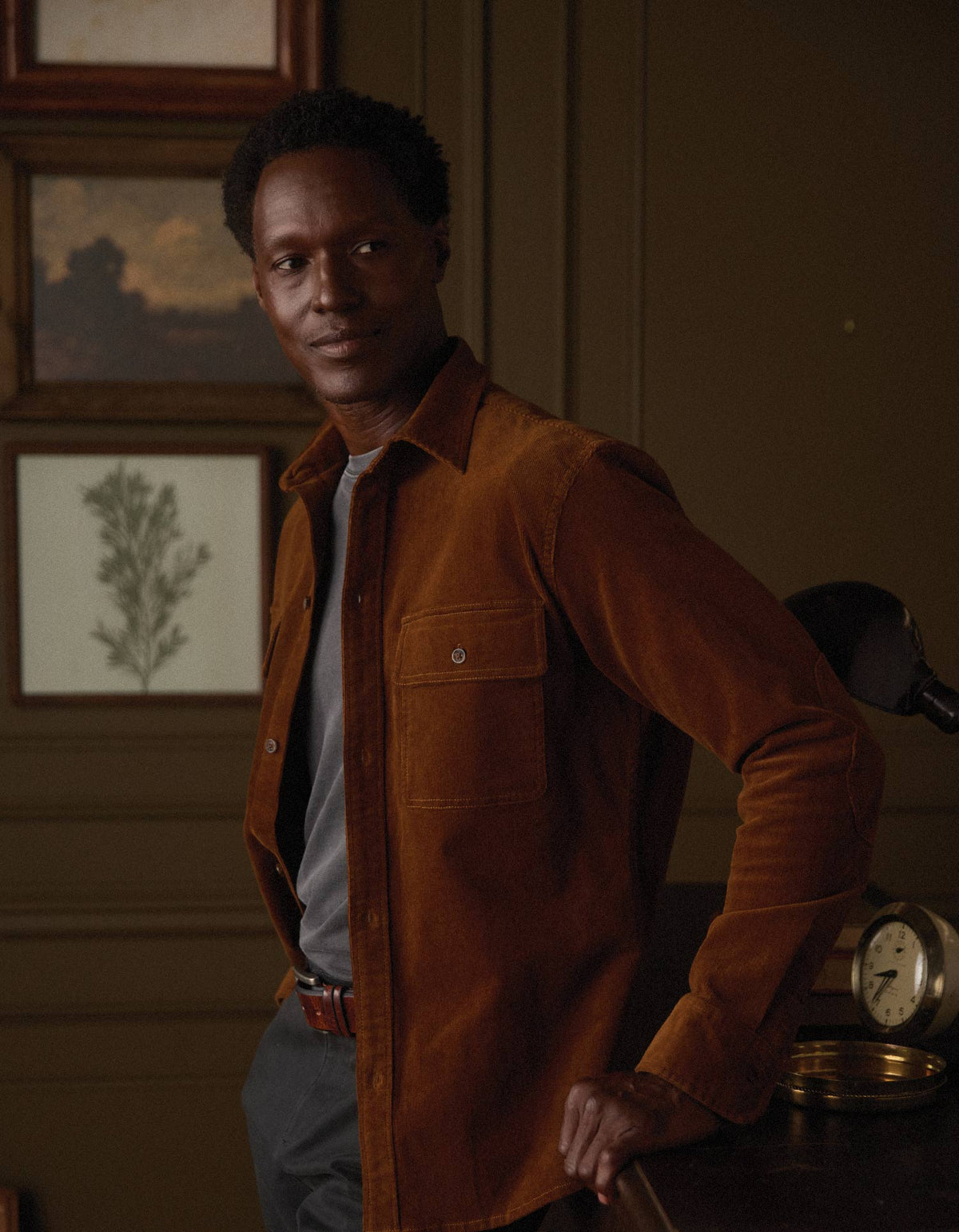 Micro Comfort Cord Overshirt in Goldrush