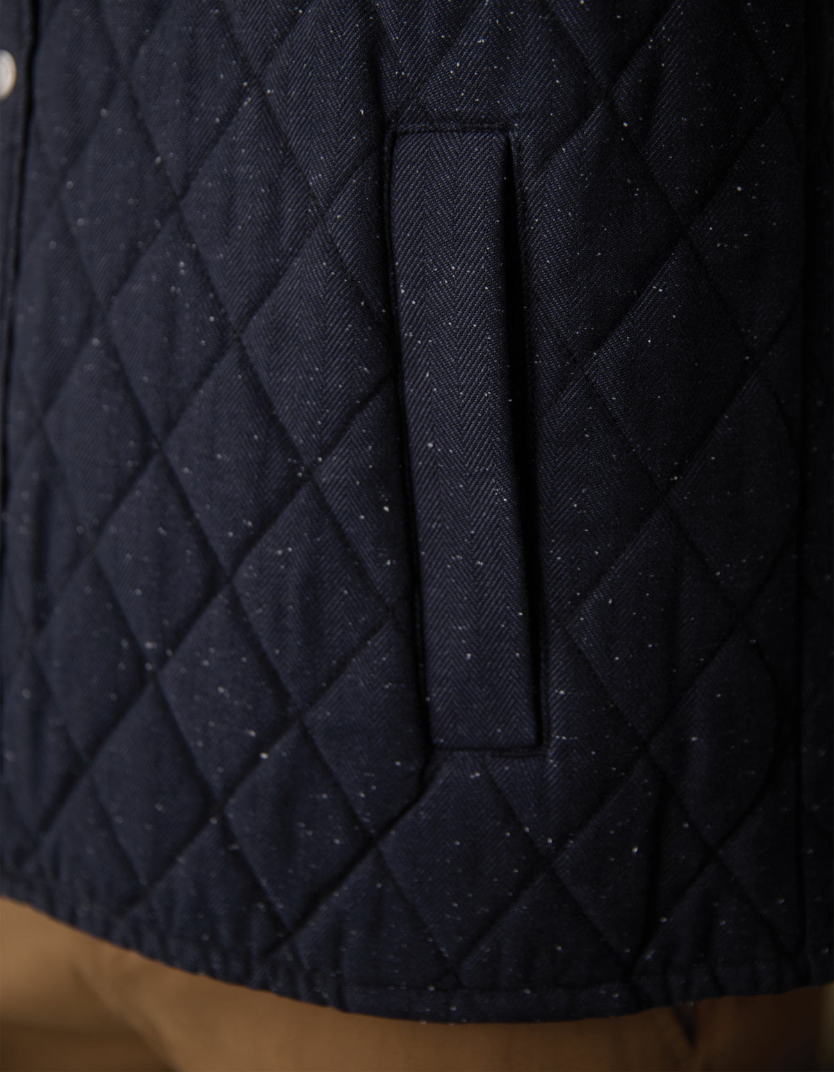 Insulated Workwear Jacket in Navy Nep