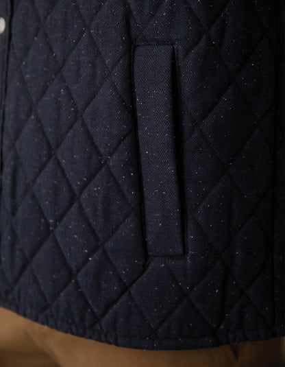Insulated Workwear Jacket in Navy Nep