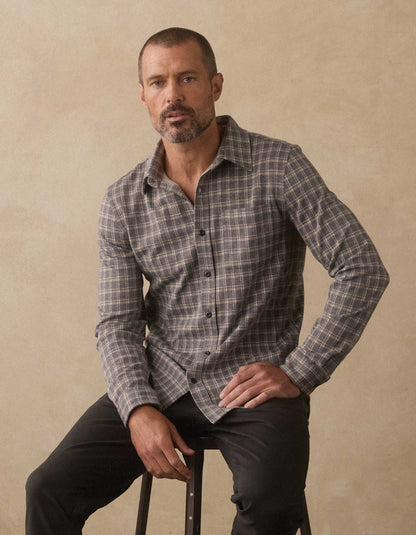 Stratus Knit Button Up