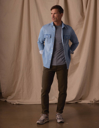 Comfort Terry Pant in Olive