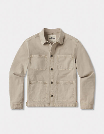 James Canvas Overshirt in Sand Dune