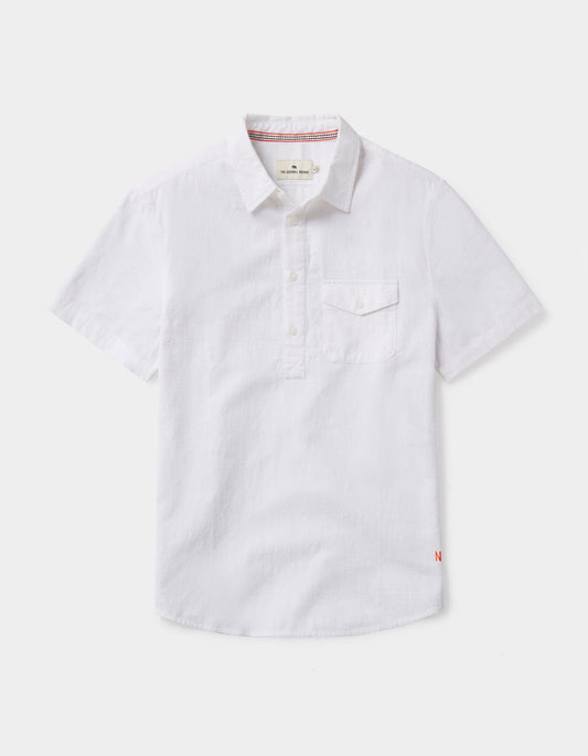 Lived-In Cotton Popover in White