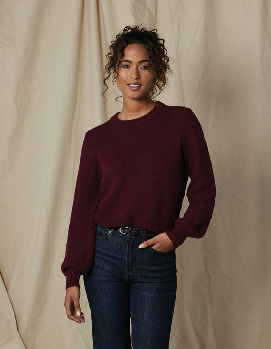 Colette Sweater in Wine