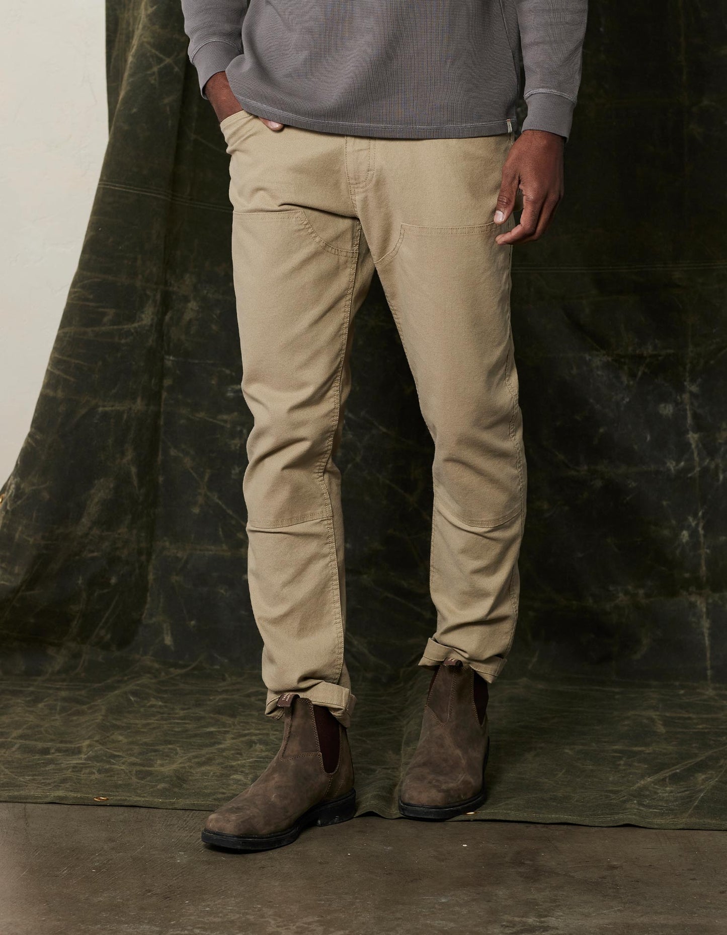 Scout Canvas Workwear Pant in Khaki