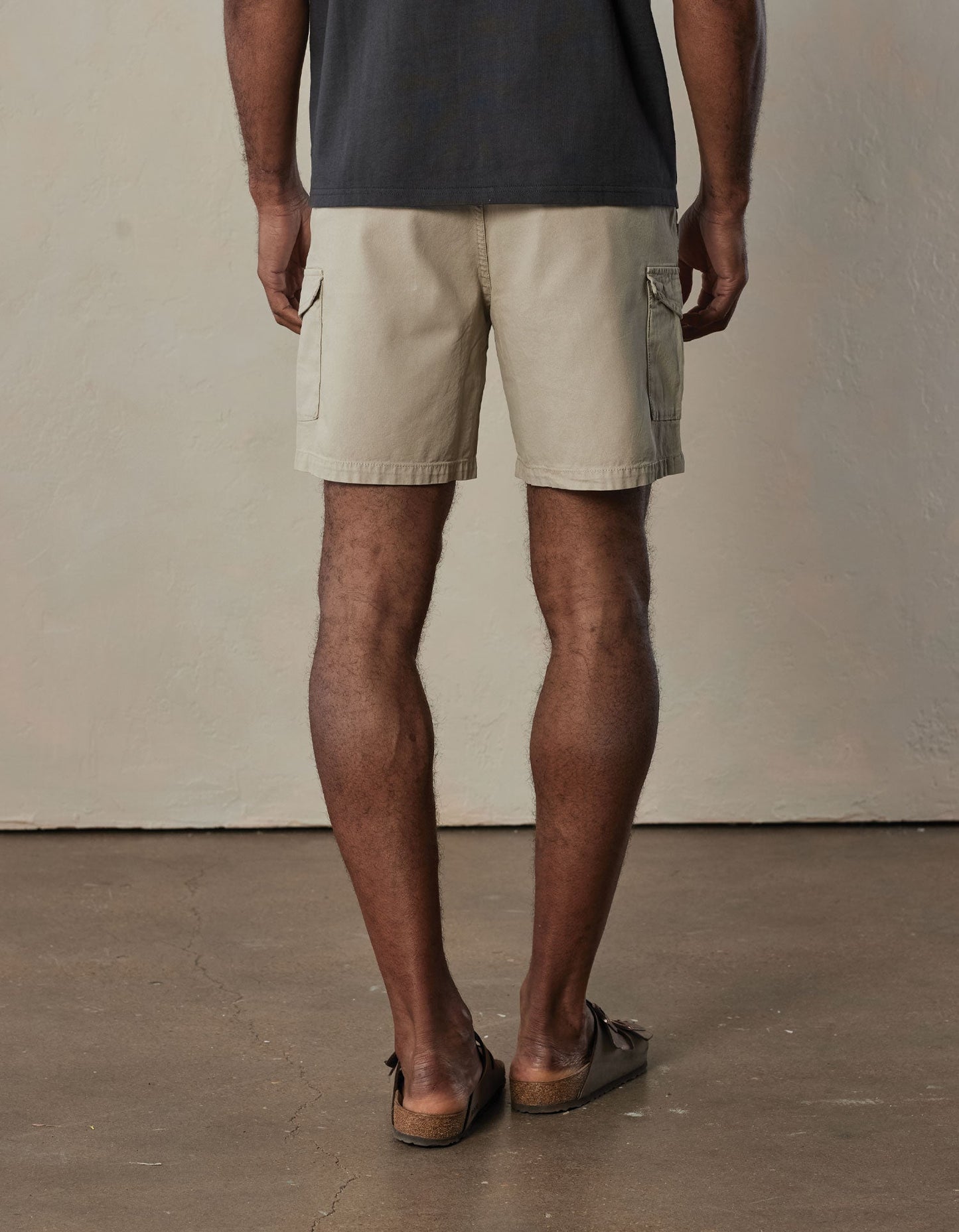 James Canvas Cargo Short in Sand Dune